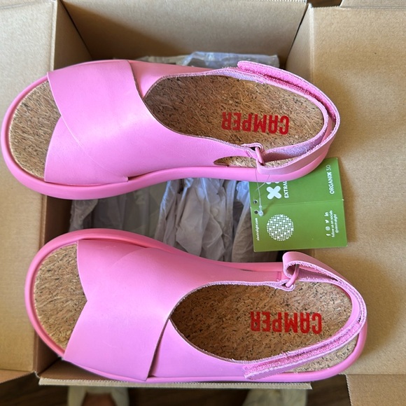Camper Shoes - Camper, woman’s sandals, lightweight, never worn, pink, in a box